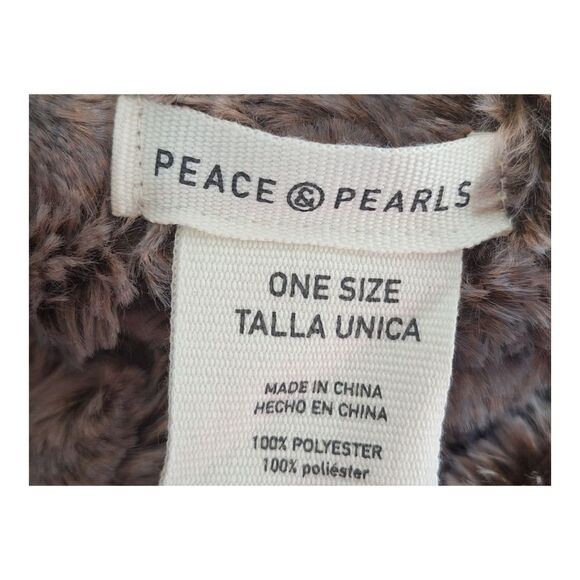 Peace & Pearls Scarf Twisted Infinity Faux Fur Curly Plush SOFT - Picture 7 of 10